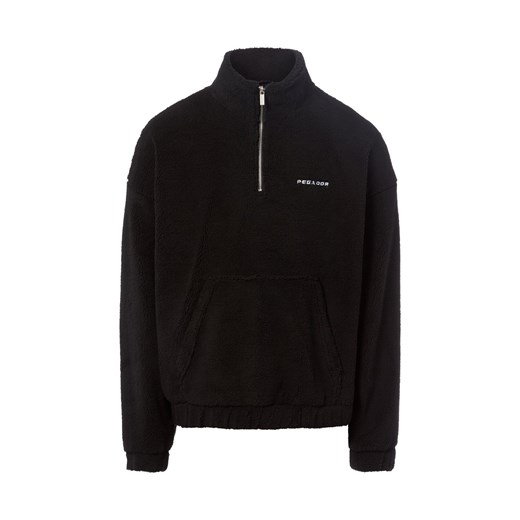 PEGADOR Męski pluszowy sweter - Puka Mężczyźni czarny jednolity - id: 787608-0001-09900 - marki Pegador - 187257469 PEGADOR Męski pluszowy sweter - Puka Mężczyźni czarny jednolity ze sklepu vangraaf w kategorii Bluzy męskie - zdjęcie 187257469