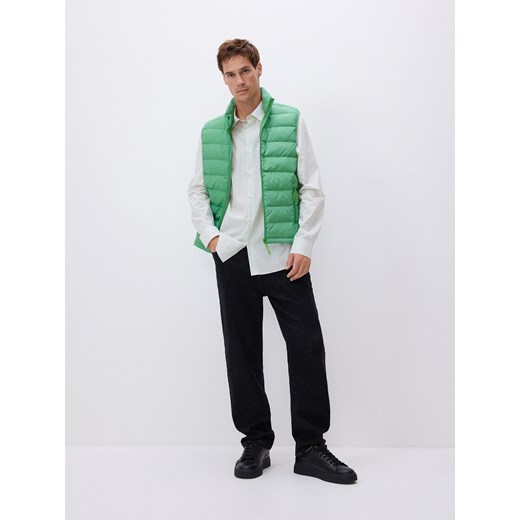 Reserved - Puchowa kamizelka - zielony Reserved XL promocyjna cena Reserved