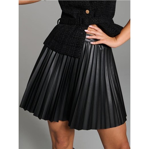 Sinsay - Spódnica mini plisowana - czarny - id: 218FJ-99X - marki Sinsay - 187259087 Sinsay - Spódnica mini plisowana - czarny ze sklepu Sinsay w kategorii Spódnice - zdjęcie 187259087