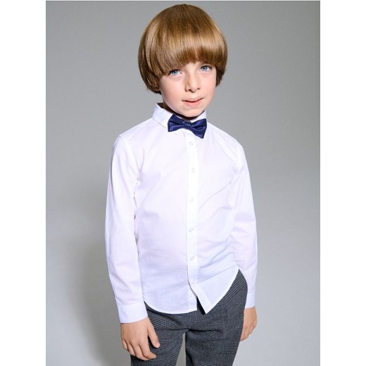 Sinsay - Bawełniana koszula - biały - id: 429FC-00X - marki Sinsay - 187259107 Sinsay - Bawełniana koszula - biały ze sklepu Sinsay w kategorii Koszule chłopięce - zdjęcie 187259107