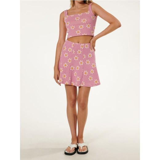 Sinsay - Crop top na ramiączkach w kwiatowy wzór - wielobarwny ze sklepu Sinsay w kategorii Bluzki damskie - zdjęcie 187259185