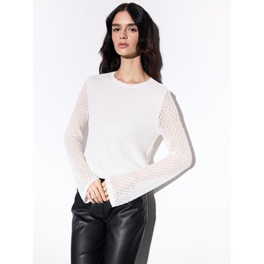 Mohito - Bawełniany sweter - biały Mohito XL Mohito