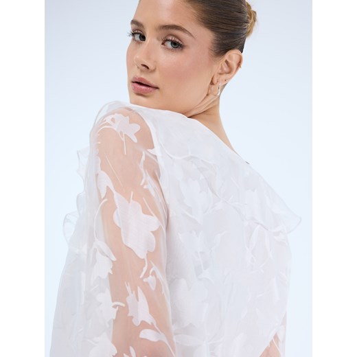 Mohito - Bluzka z ozdobnymi rękawami - biały Mohito 36 Mohito