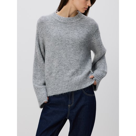 Reserved - Sweter z domieszką wełny - szary ze sklepu Reserved w kategorii Swetry damskie - zdjęcie 187260215