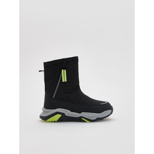 Reserved - Ocieplane śniegowce - czarny ze sklepu Reserved w kategorii Buty zimowe dziecięce - zdjęcie 187260267
