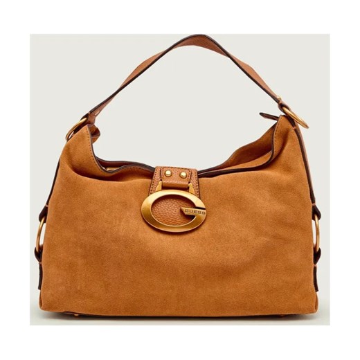 Guess Torebka na ramię CAMDEN | zamsz ze sklepu Gomez Fashion Store w kategorii Torebki damskie - zdjęcie 187260645