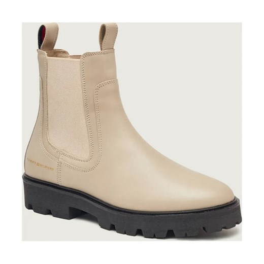 Tommy Hilfiger Skórzane sztyblety CHELSEA - id: TH255W000158762 - marki Tommy Hilfiger - 187260699 Tommy Hilfiger Skórzane sztyblety CHELSEA ze sklepu Gomez Fashion Store w kategorii Botki - zdjęcie 187260699