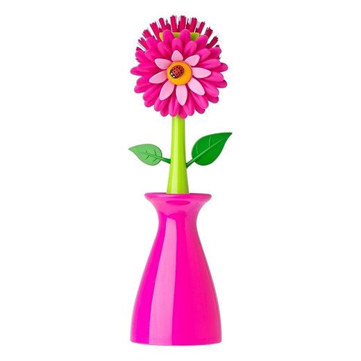 Vigar Szczotka "Flower power" w kolorze zielono-różowym do zmywania - wys. 25,5 cm - id: 17540548 - marki Vigar - 187262025 Vigar Szczotka "Flower power" w kolorze zielono-różowym do zmywania - wys. 25,5 cm ze sklepu Limango Polska w kategorii Akcesoria kuchenne - zdjęcie 187262025