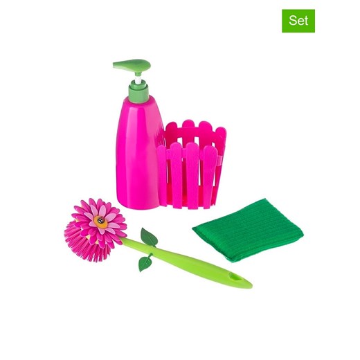 Vigar 3-częściowy organizer "Flower power" w kolorze różowym - id: 17540552 - marki Vigar - 187262038 Vigar 3-częściowy organizer "Flower power" w kolorze różowym ze sklepu Limango Polska w kategorii Akcesoria kuchenne - zdjęcie 187262038