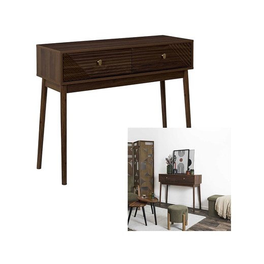 THE HOME DECO FACTORY Konsola "Tiffany" w kolorze brązowym - 100 x 80 x 35 cm - id: 17656535 - marki The Home Deco Factory - 187262115 THE HOME DECO FACTORY Konsola "Tiffany" w kolorze brązowym - 100 x 80 x 35 cm ze sklepu Limango Polska w kategorii Meble - zdjęcie 187262115