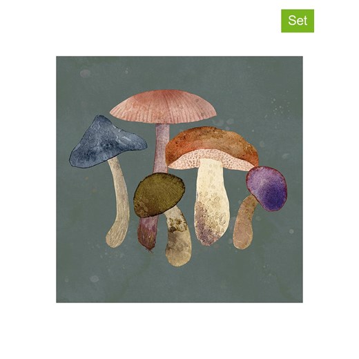 ppd Serwetki (40 szt.) "Mushroom Fantasy" w kolorze jasnobrązowo-niebieskim - id: 17823792 - marki Ppd - 187262465 ppd Serwetki (40 szt.) "Mushroom Fantasy" w kolorze jasnobrązowo-niebieskim ze sklepu Limango Polska w kategorii Akcesoria kuchenne - zdjęcie 187262465