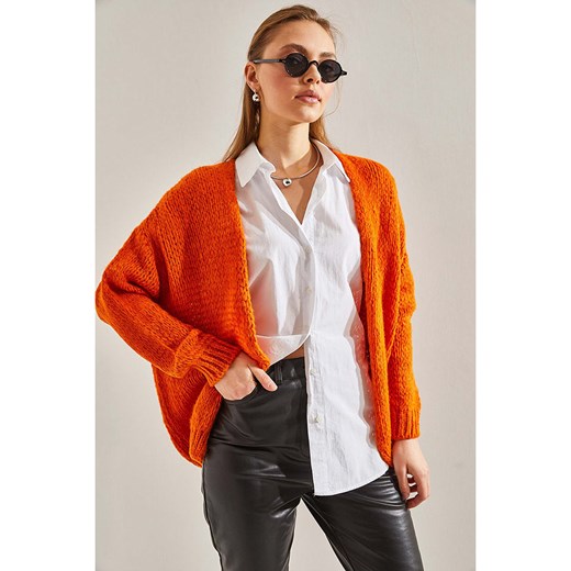 Bianco Lucci Kardigan w kolorze pomarańczowym Bianco Lucci onesize wyprzedaż Limango Polska