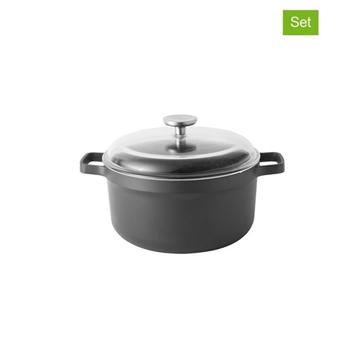 BergHOFF 2-częściowy zestaw w kolorze czarnym - Ø 24 cm ze sklepu Limango Polska w kategorii Garnki - zdjęcie 187262837