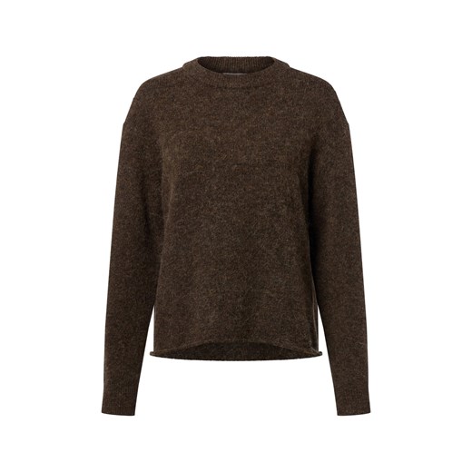 Marie Lund Damski sweter z dzianiny z zawartością wełny i alpaki Kobiety czekoladowy marmurkowy - id: 781678-0005-09900 - marki Marie Lund - 187263127 Marie Lund Damski sweter z dzianiny z zawartością wełny i alpaki Kobiety czekoladowy marmurkowy ze sklepu vangraaf w kategorii Swetry damskie - zdjęcie 187263127