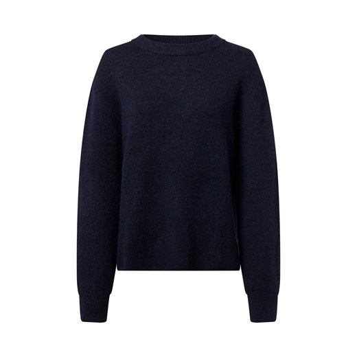 Marie Lund Damski sweter z dzianiny z zawartością wełny i alpaki Kobiety granatowy marmurkowy - id: 781678-0007-09900 - marki Marie Lund - 187263129 Marie Lund Damski sweter z dzianiny z zawartością wełny i alpaki Kobiety granatowy marmurkowy ze sklepu vangraaf w kategorii Swetry damskie - zdjęcie 187263129