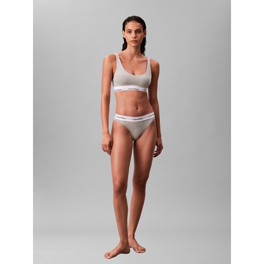 Calvin Klein Bralette damska Kobiety Bawełna jasny szary marmurkowy ze sklepu vangraaf w kategorii Biustonosze - zdjęcie 187263135
