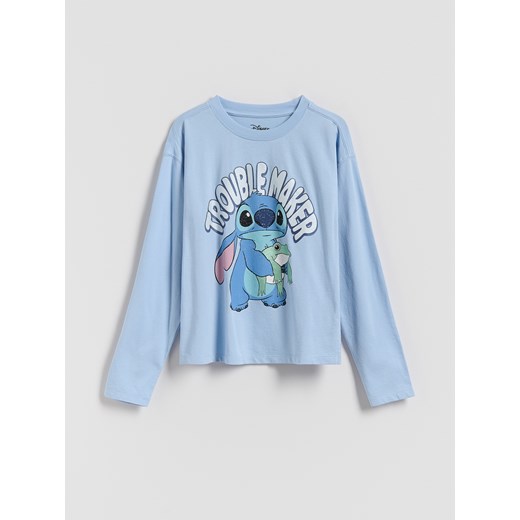 Reserved - Koszulka Lilo i Stitch - jasnoniebieski - id: 369FT-50X - marki Reserved - 187263159 Reserved - Koszulka Lilo i Stitch - jasnoniebieski ze sklepu Reserved w kategorii Bluzki dziewczęce - zdjęcie 187263159