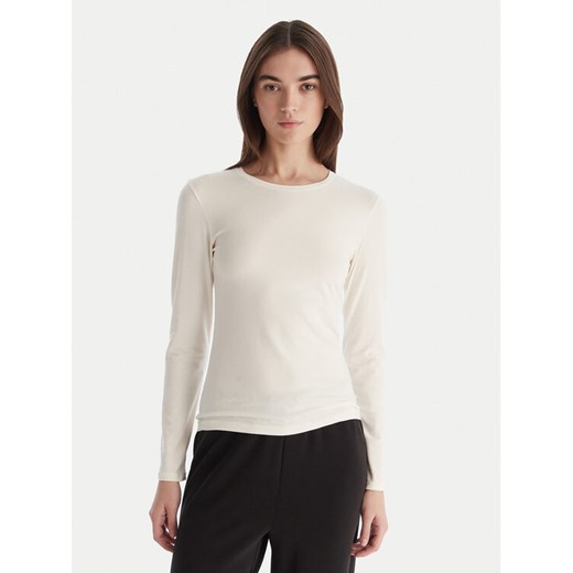 Hunkemöller Bluzka Soft 302728 Biały Slim Fit - id: 0000305671301 - marki Hunkemöller - 187263999 Hunkemöller Bluzka Soft 302728 Biały Slim Fit ze sklepu MODIVO w kategorii Bluzki damskie - zdjęcie 187263999