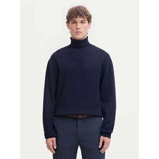 Jack & Jones Golf Milano 12285093 Granatowy Relaxed Fit ze sklepu MODIVO w kategorii Swetry męskie - zdjęcie 187264027