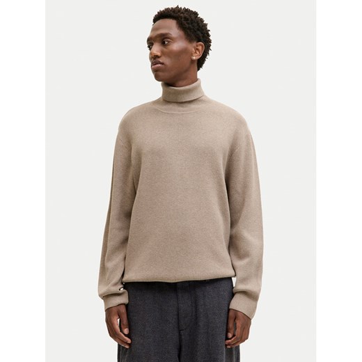 Jack & Jones Golf Milano 12285093 Beżowy Relaxed Fit ze sklepu MODIVO w kategorii Swetry męskie - zdjęcie 187264049