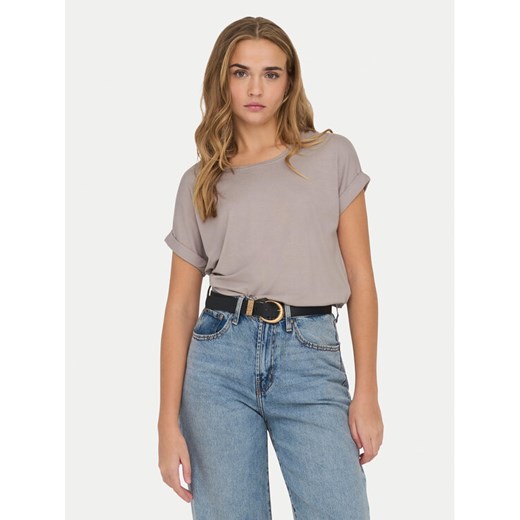 ONLY T-Shirt Moster 15106662 Beżowy Loose Fit ze sklepu MODIVO w kategorii Bluzki damskie - zdjęcie 187264067
