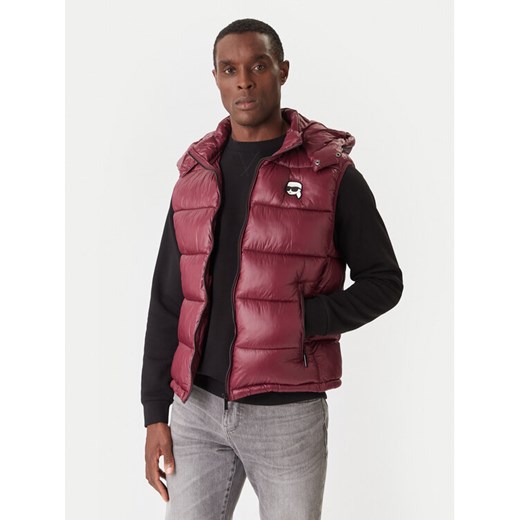 KARL LAGERFELD Kamizelka 505023 554590 Bordowy Regular Fit - id: 0000305653727 - marki Karl Lagerfeld - 187264099 KARL LAGERFELD Kamizelka 505023 554590 Bordowy Regular Fit ze sklepu MODIVO w kategorii Kamizelki męskie - zdjęcie 187264099