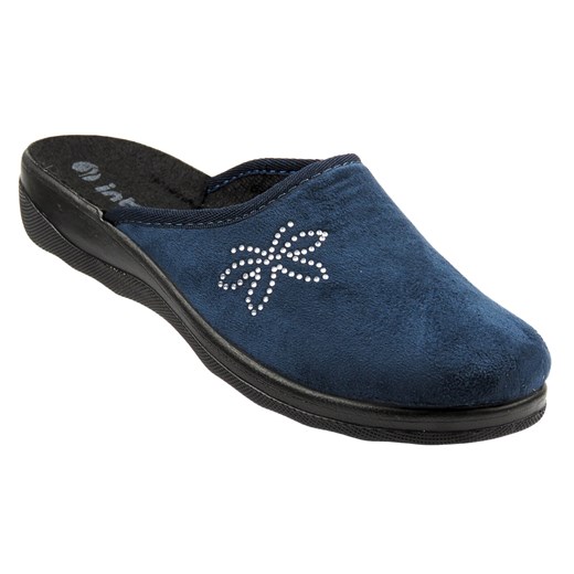 Wygodne kapcie damskie INBLU CA-3F, granatowe ze sklepu ulubioneobuwie w kategorii Kapcie damskie - zdjęcie 187264856