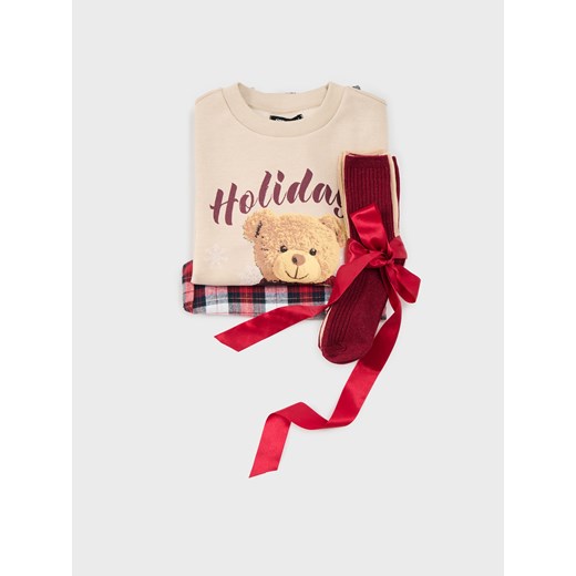 Sinsay - Spodnie od piżamy w kratę - wielobarwny Sinsay M Sinsay