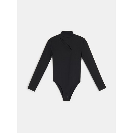 Sinsay - Body z długim rękawem - czarny Sinsay L Sinsay