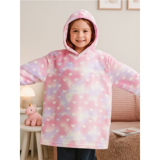 Sinsay - Bluza snuddie - różowy - id: 036HN-03X - marki Sinsay - 187266255 Sinsay - Bluza snuddie - różowy ze sklepu Sinsay w kategorii Bluzy dziewczęce - zdjęcie 187266255