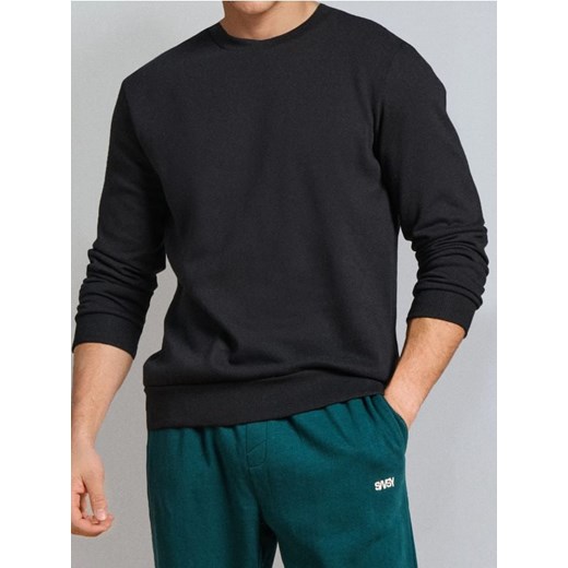 Sinsay - Bluza w stylu basic - czarny ze sklepu Sinsay w kategorii Bluzy męskie - zdjęcie 187266289