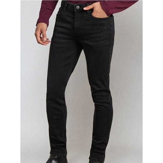 Sinsay - Spodnie jeansowe super skinny - czarny ze sklepu Sinsay w kategorii Spodnie męskie - zdjęcie 187266327