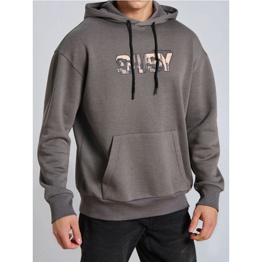 Sinsay - Bluza hoodie - szary ze sklepu Sinsay w kategorii Bluzy męskie - zdjęcie 187266348
