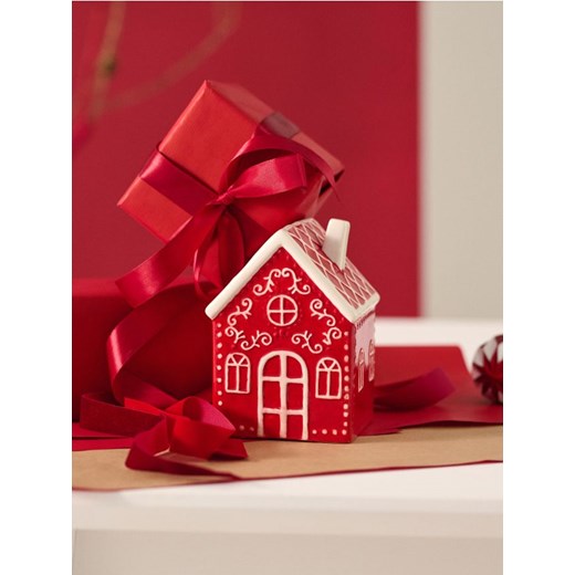 Sinsay - Dekoracja świąteczna w kształcie domku - czerwony ze sklepu Sinsay w kategorii Dekoracje bożonarodzeniowe - zdjęcie 187266375