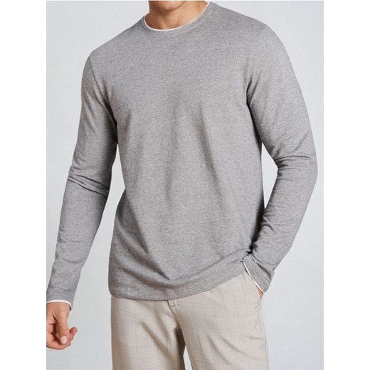 Sinsay - Koszulka z długimi rękawami - szary ze sklepu Sinsay w kategorii T-shirty męskie - zdjęcie 187266408