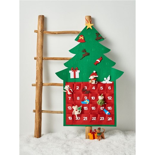 Sinsay - Kalendarz adwentowy w kształcie choinki - zielony ze sklepu Sinsay w kategorii Dekoracje bożonarodzeniowe - zdjęcie 187266449