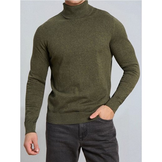 Sinsay - Klasyczny golf - zielony ze sklepu Sinsay w kategorii Swetry męskie - zdjęcie 187266456