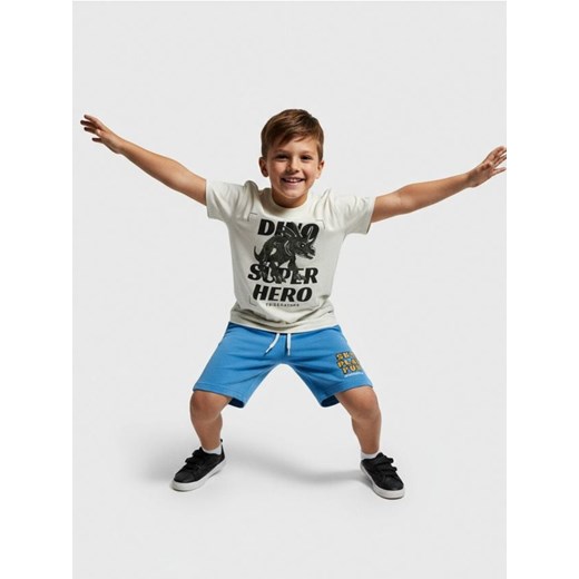 Sinsay - Koszulki z motywem dinozaura 2 pack - czarny ze sklepu Sinsay w kategorii T-shirty chłopięce - zdjęcie 187266485