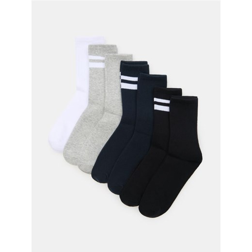 Sinsay - Prążkowane skarpetki 7 pack - wielobarwny ze sklepu Sinsay w kategorii Skarpetki męskie - zdjęcie 187266508