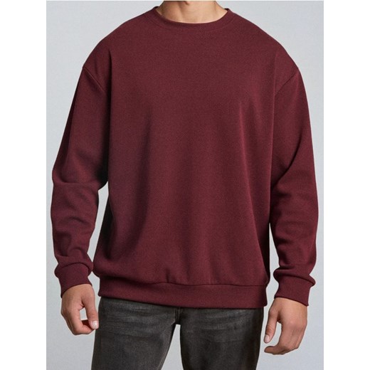 Sinsay - Bluza crewneck - bordowy Sinsay 3XL Sinsay