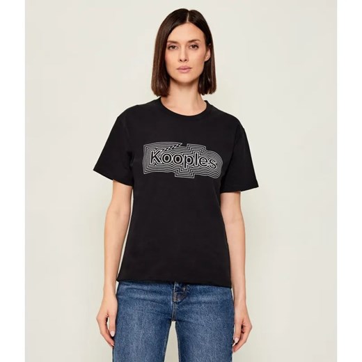 The Kooples T-shirt | Regular Fit ze sklepu Gomez Fashion Store w kategorii Bluzki damskie - zdjęcie 187266657