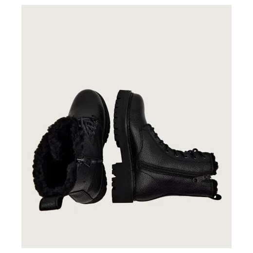 Tommy Jeans Skórzane botki | shearling Tommy Jeans 40 Gomez Fashion Store