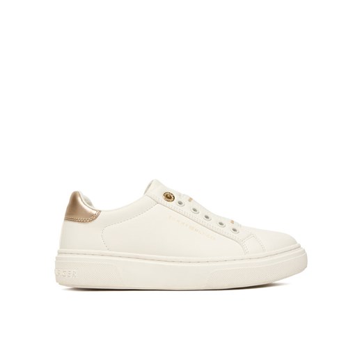 Tommy Hilfiger Sneakersy Low Cut Sneaker T3A9-33983-1355 D Biały ze sklepu MODIVO w kategorii Buty sportowe dziecięce - zdjęcie 187267185