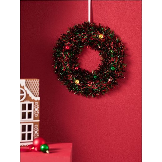 Sinsay - Świąteczny wieniec dekoracyjny - zielony ze sklepu Sinsay w kategorii Dekoracje bożonarodzeniowe - zdjęcie 187267769