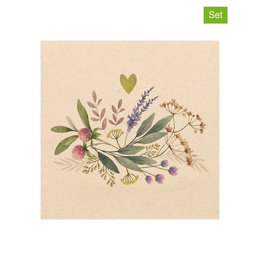 ppd Serwetki (40 szt.) "Provence" w kolorze beżowo-zielonym - id: 15791775 - marki Ppd - 187267826 ppd Serwetki (40 szt.) "Provence" w kolorze beżowo-zielonym ze sklepu Limango Polska w kategorii Akcesoria kuchenne - zdjęcie 187267826