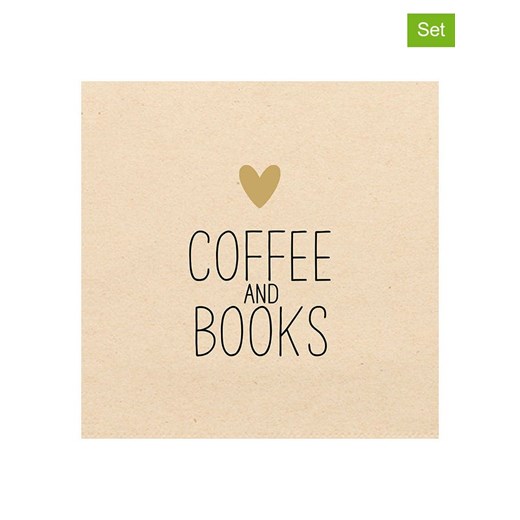 ppd Serwetki (40 szt.) "Coffee & Books" w kolorze beżowo-czarnym - id: 15791778 - marki Ppd - 187267827 ppd Serwetki (40 szt.) "Coffee & Books" w kolorze beżowo-czarnym ze sklepu Limango Polska w kategorii Akcesoria kuchenne - zdjęcie 187267827