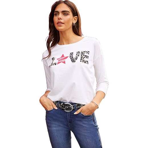 Heine Koszulka w kolorze białym - id: 17741553 - marki Heine - 187267946 Heine Koszulka w kolorze białym ze sklepu Limango Polska w kategorii Bluzki damskie - zdjęcie 187267946