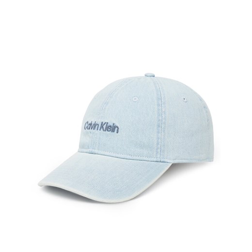 Czapka z daszkiem Calvin Klein Small Monogram LV04K5065G Niebieski ze sklepu eobuwie.pl w kategorii Czapki z daszkiem damskie - zdjęcie 187268287