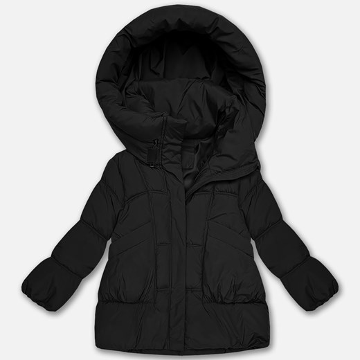 Puchowa damska kurtka oversize S'West czarna (B8539-1) - id: 25789 - marki Goodlookin.pl - 187268806 Puchowa damska kurtka oversize S'West czarna (B8539-1) ze sklepu goodlookin.pl w kategorii Kurtki damskie - zdjęcie 187268806