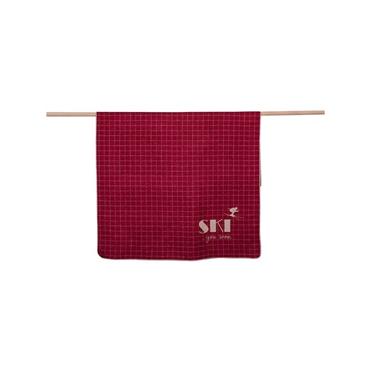 David Fussenegger Koc flanelowy "Silvretta - Ski You Soon" w kolorze czerwonym - id: 17802332 - marki David Fussenegger - 187269399 David Fussenegger Koc flanelowy "Silvretta - Ski You Soon" w kolorze czerwonym ze sklepu Limango Polska w kategorii Tekstylia - zdjęcie 187269399
